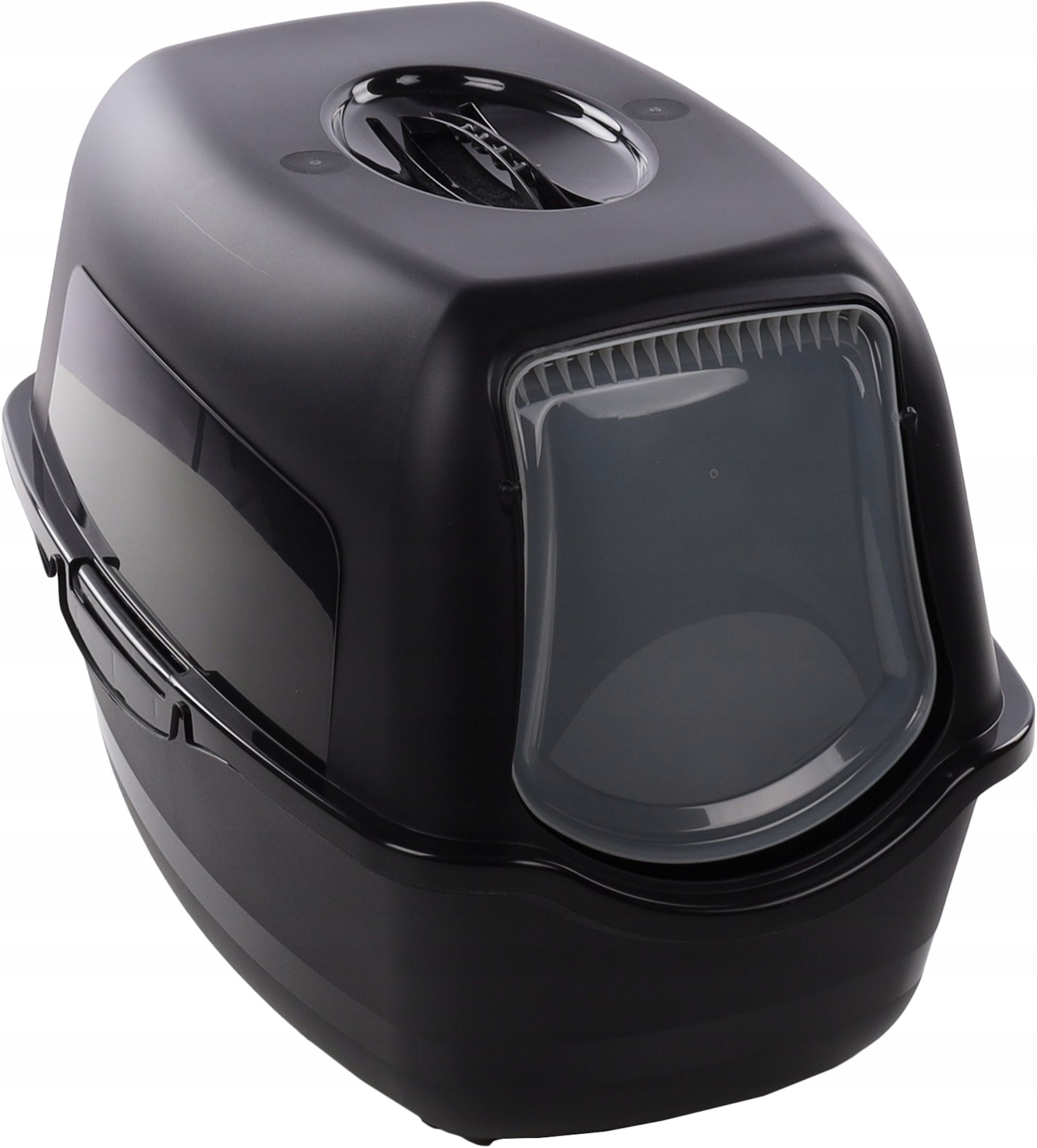 Levně Flamingo Lexie Toaleta pro kočky černá 39x56x39,5cm