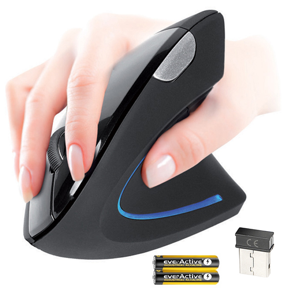 

Mysz Bezprzewodowa Pionowa Ergonomiczna Wertykalna