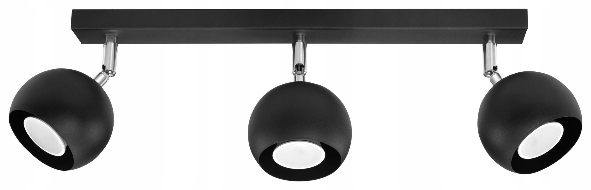 Lampa reflektorová Oculare 3 čierna Sollux