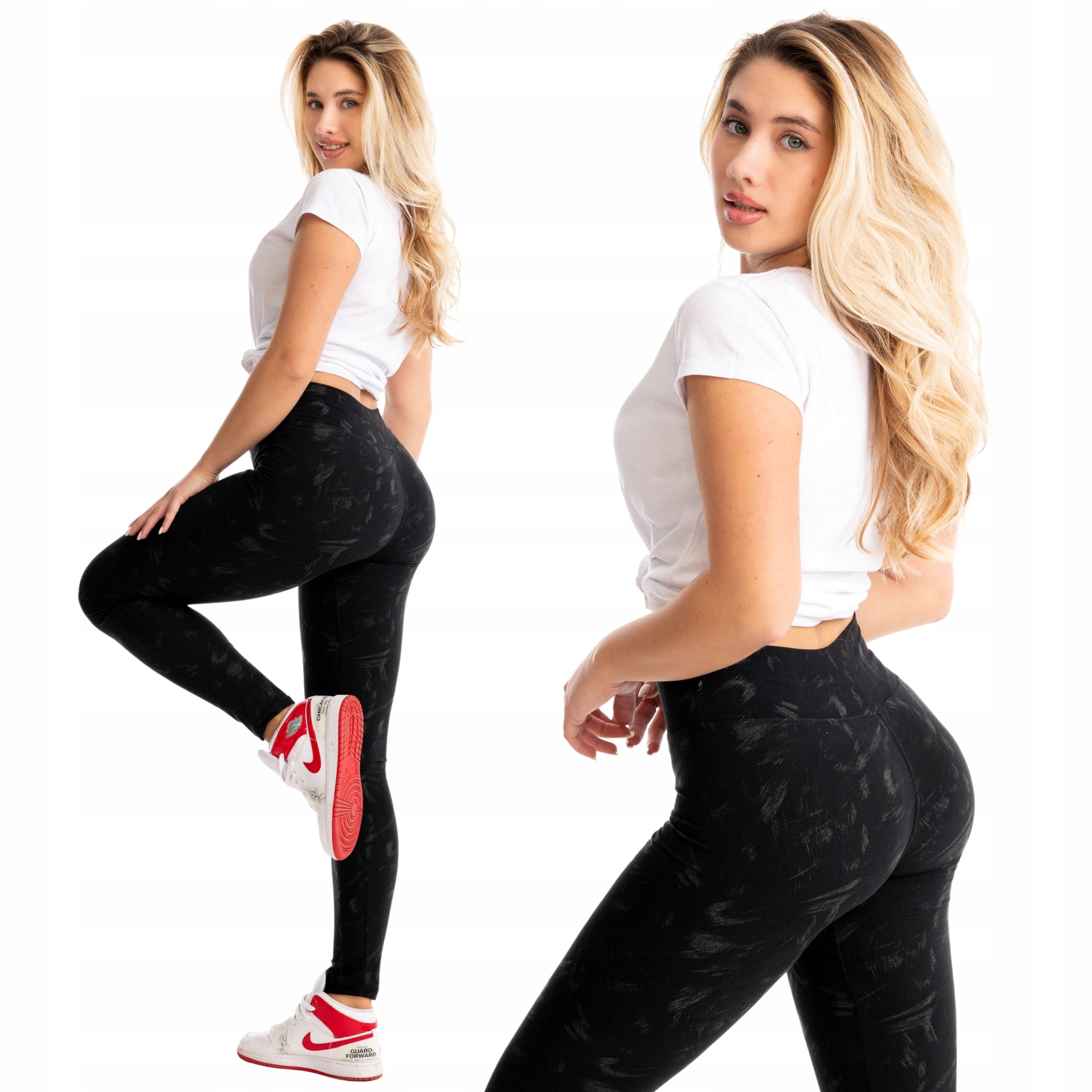 

Legginsy Fitness Wysoki Stan Dużo Wzorów S/m
