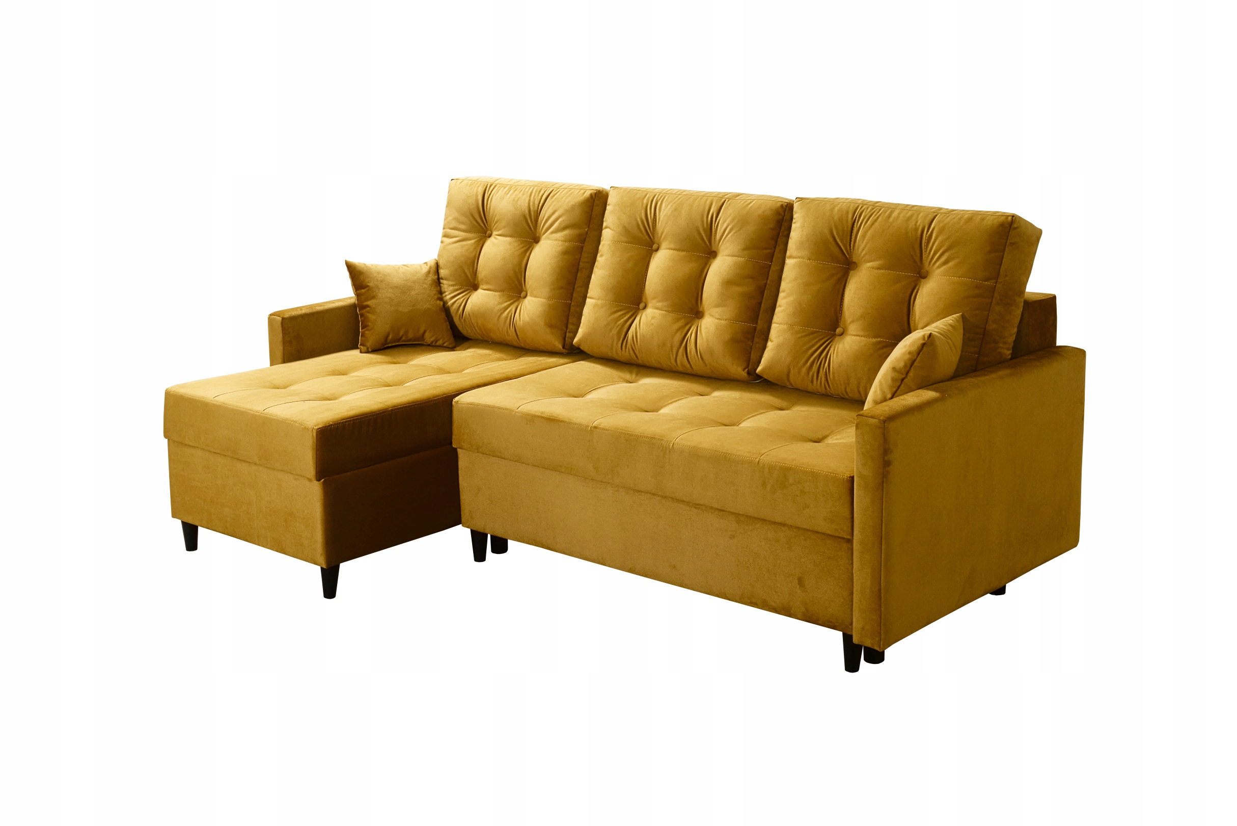 NAROŻNIK ROZKŁADANY + 2x pojemnik sprężyny bonell Materiał obicia tkanina