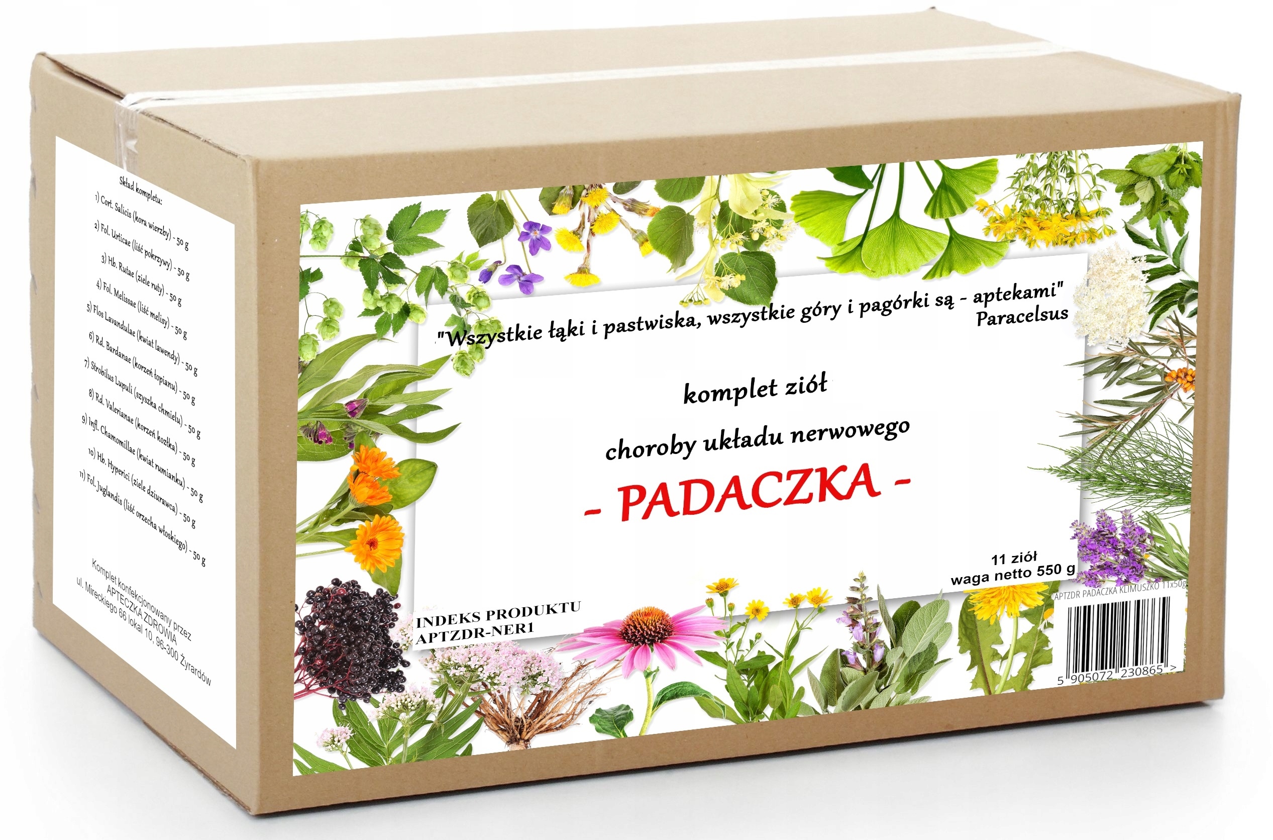 Padaczka komplet ziół na Epilepsję 550g tradycyjna receptura franciszkańska