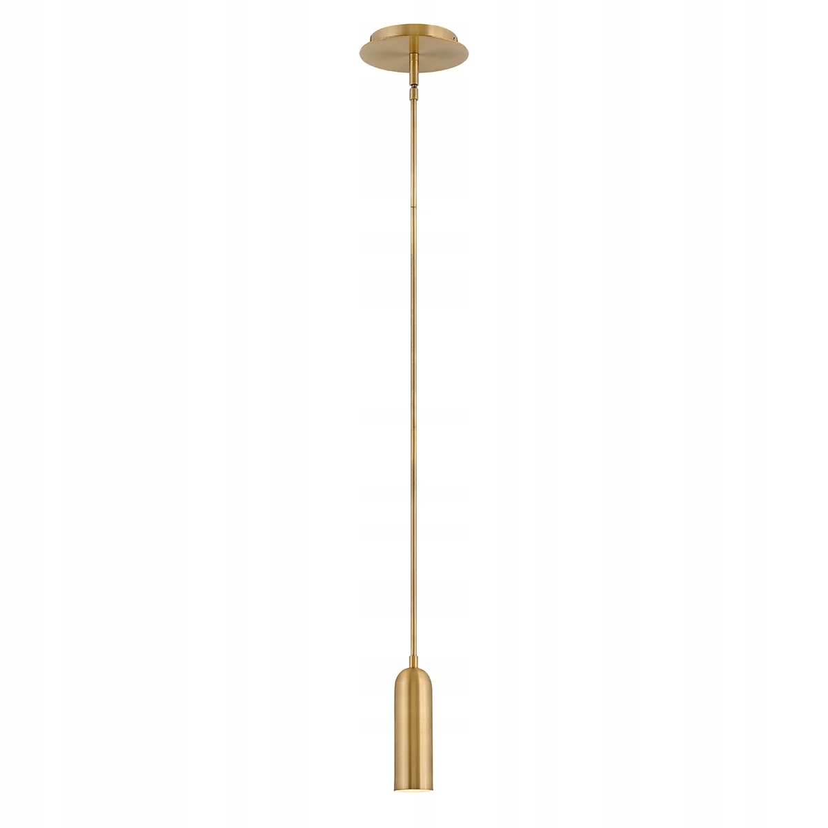 Moderní závěsná Led lampa s mosaznou trubicí nad ostrovní stůl Hinkley