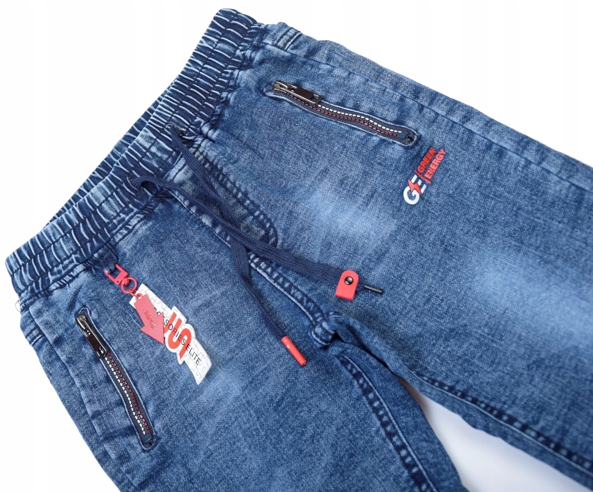 SPODNIE JEANS CHŁOPIĘCE HB-9040-C8 JOGGER R. 122/128 Marka bez marki