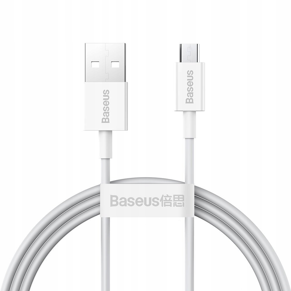 

Baseus szybki mocny kabel mikro Usb 2A 1m biały