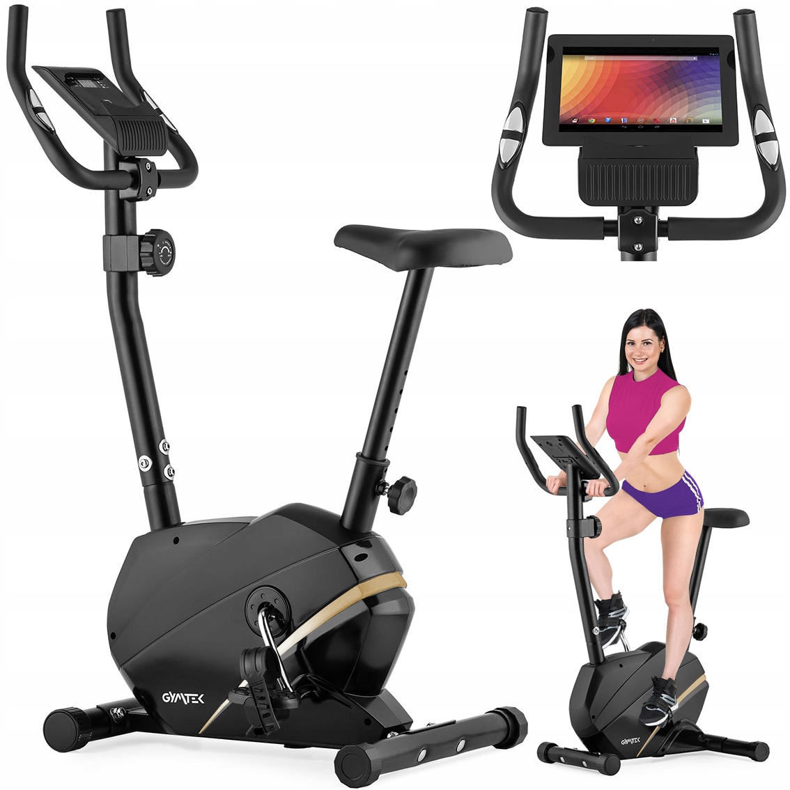 ROWER STACJONARNY ELEKTROMAGNETYCZNY ROWEREK TRENINGOWY FITNESS GYMTEK