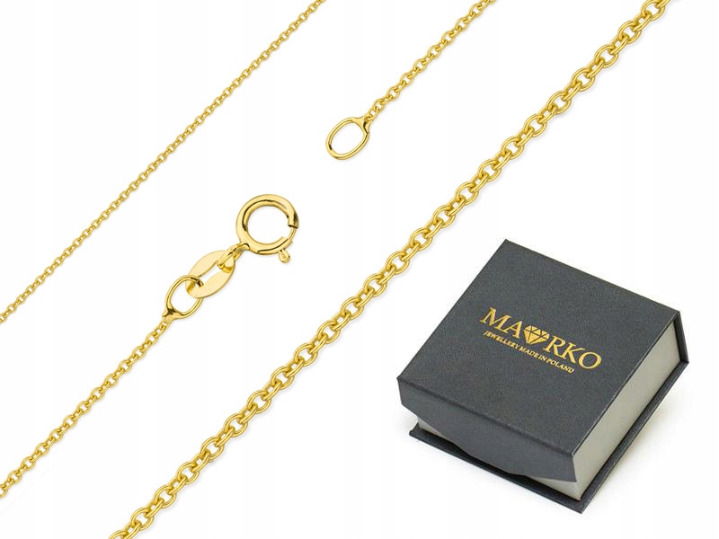 Jemný Zlatý Řetízek Rolo 585, 42 cm