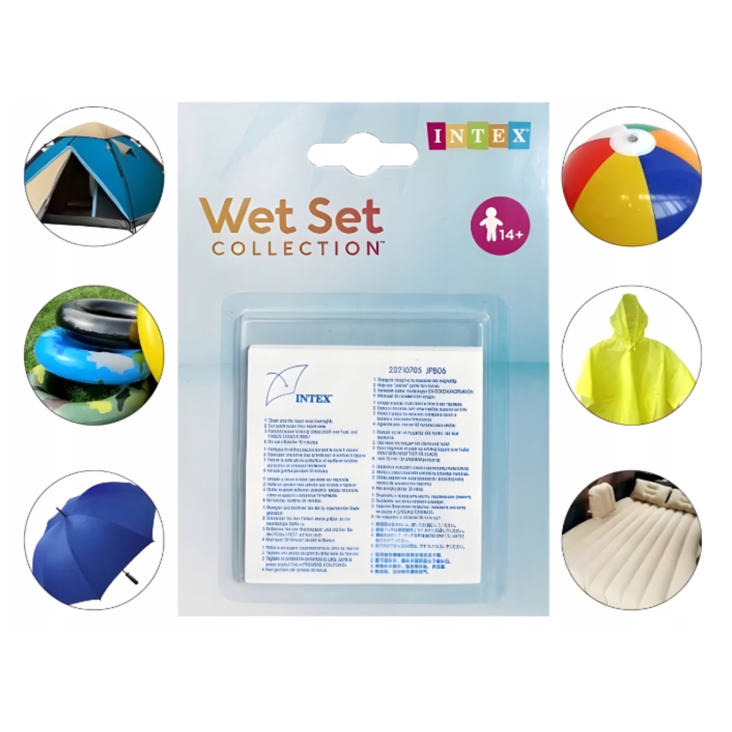 ŁATKI ŁATKA DO BASENÓW ZESTAW NAPRAWCZY DO BASENU INTEX 12 Łatek Producent Intex