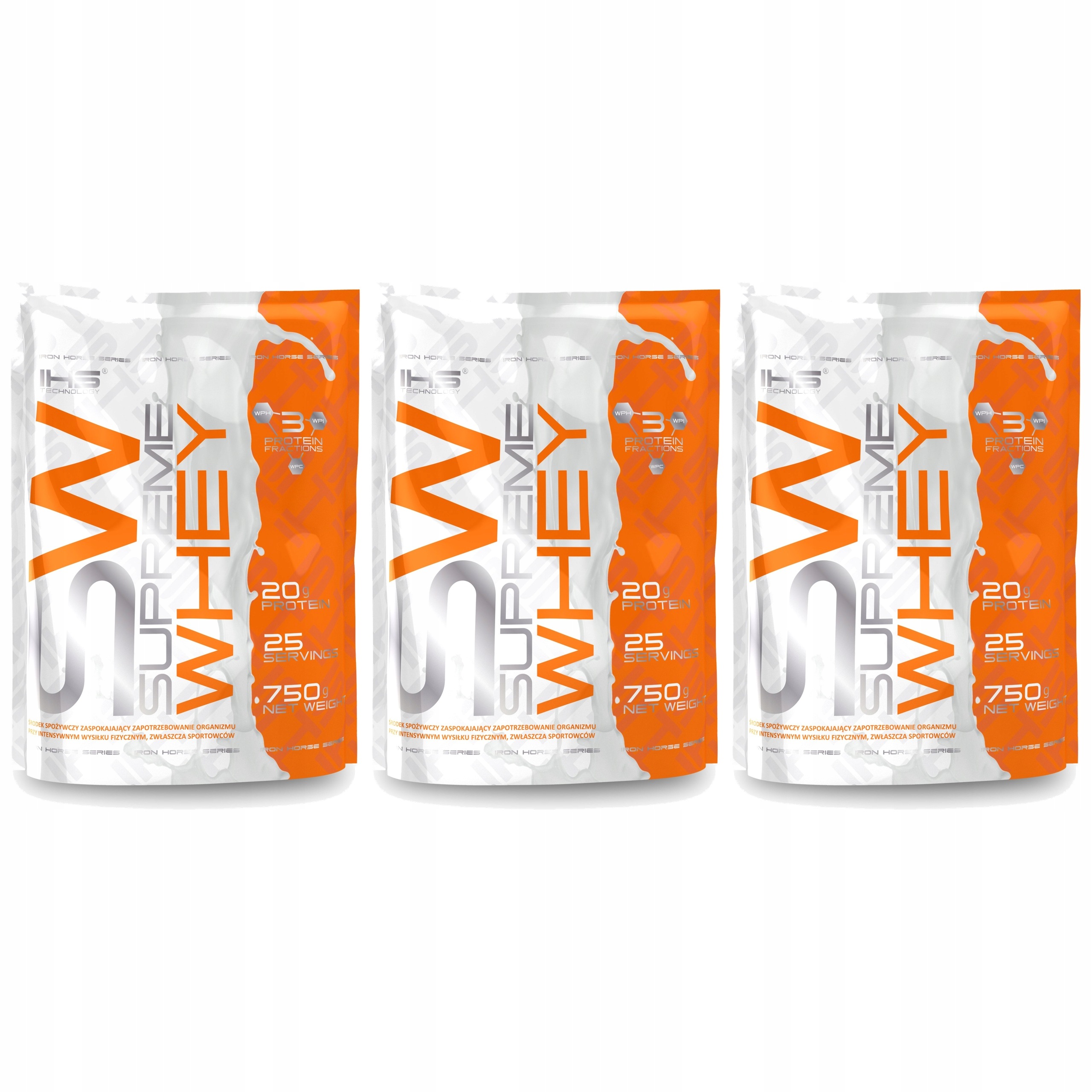 3x Iron Horse Supreme Whey 750 g Protein Ihs