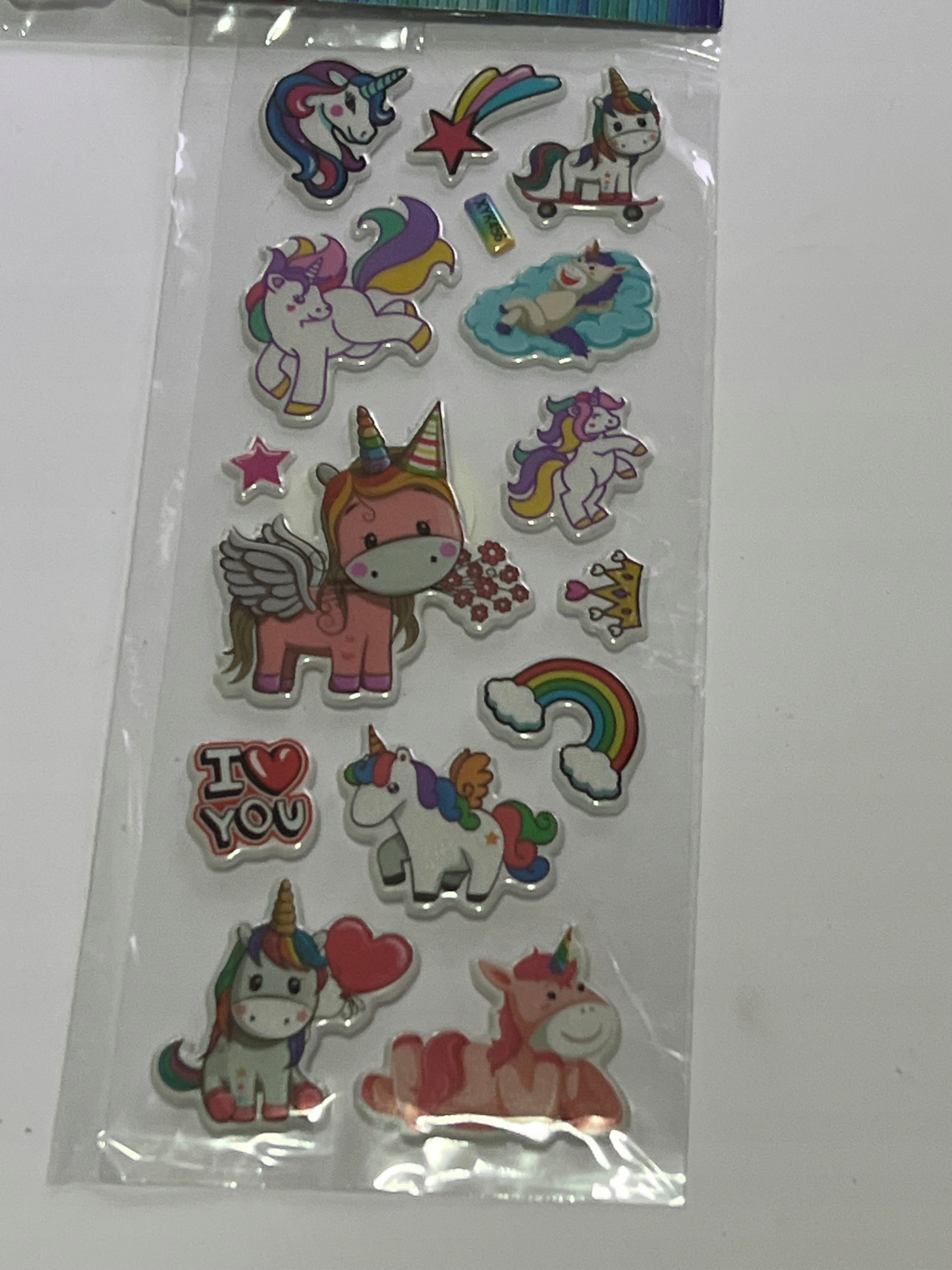 Naklejki NK-8504 jednorożce wypukłe Kod producenta 5902150658504