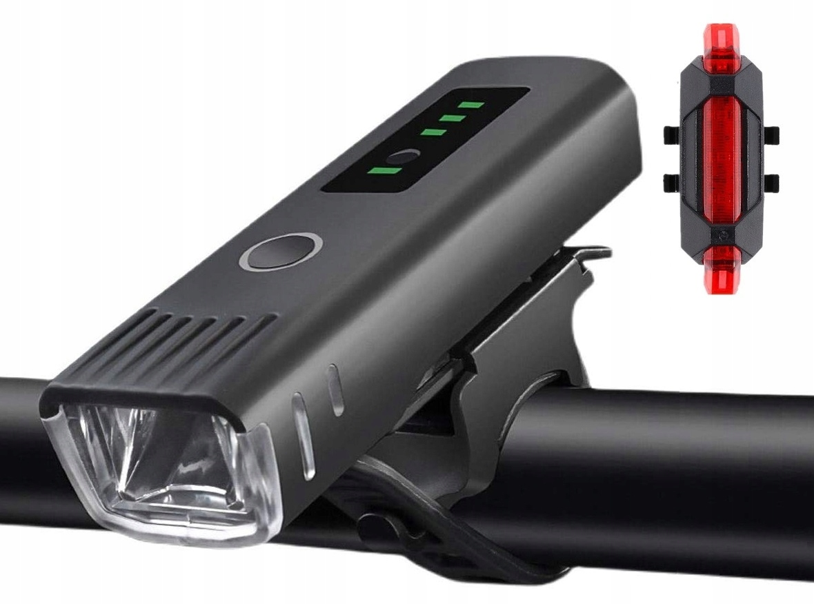 Lampka rowerowa Led Usb czujnik zmierzchu (E090)