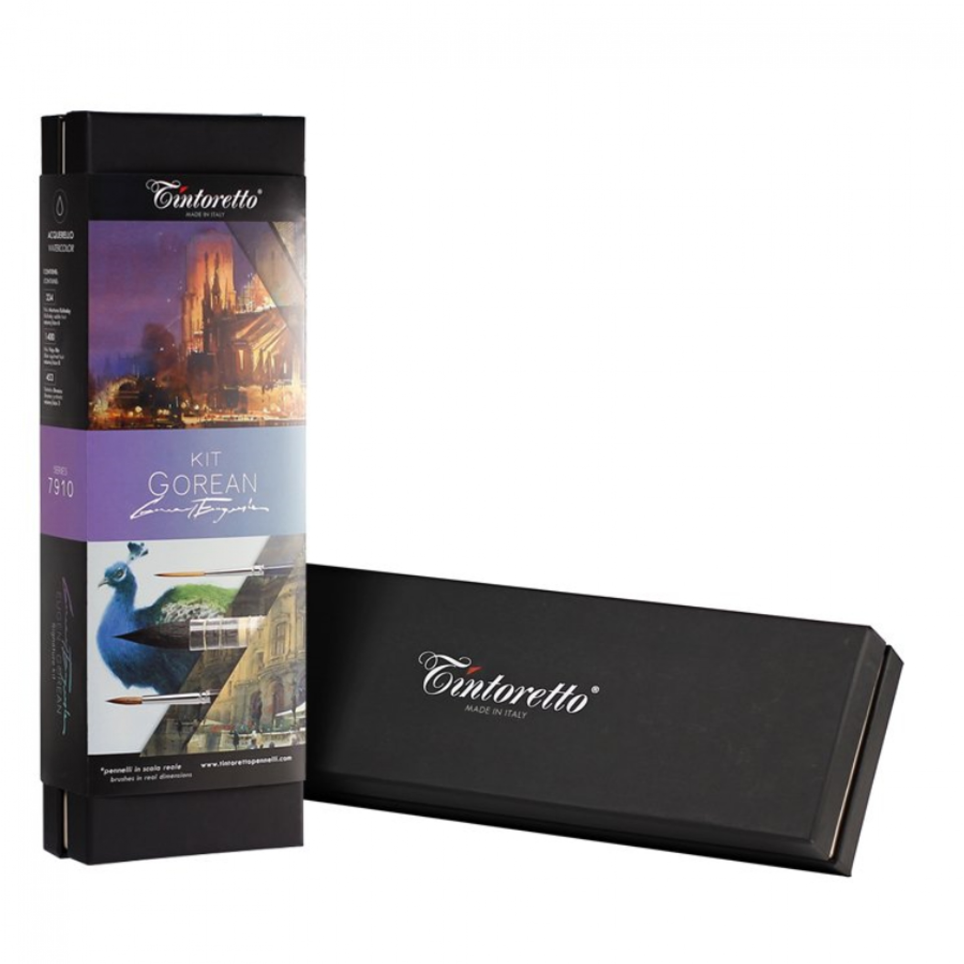 Profesionální sada 3 štětců Tintoretto na akvarel 7910