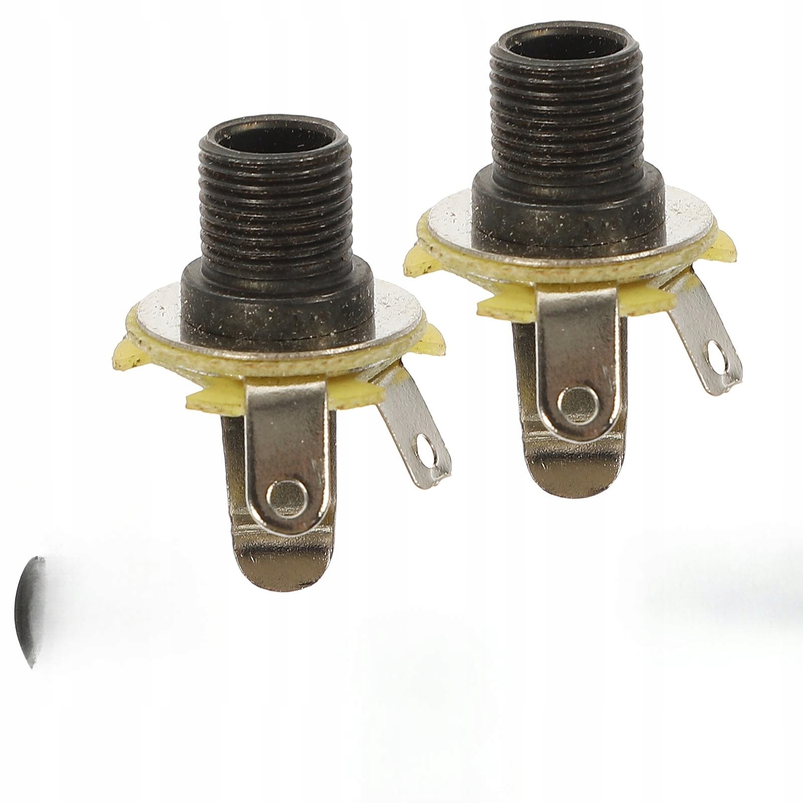 GNIAZDO JACK DO GITARY WYJŚCIOWE/WEJŚCIOWE 2 SZT. METALOWE Z ŚRUBKAMI