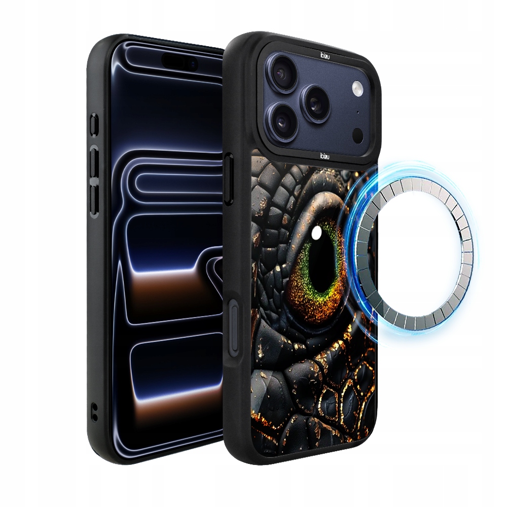 Pouzdro pro iPhone 17 Pro Max Ibizu DropGuard Matt s MagSafe, Amber Dragon