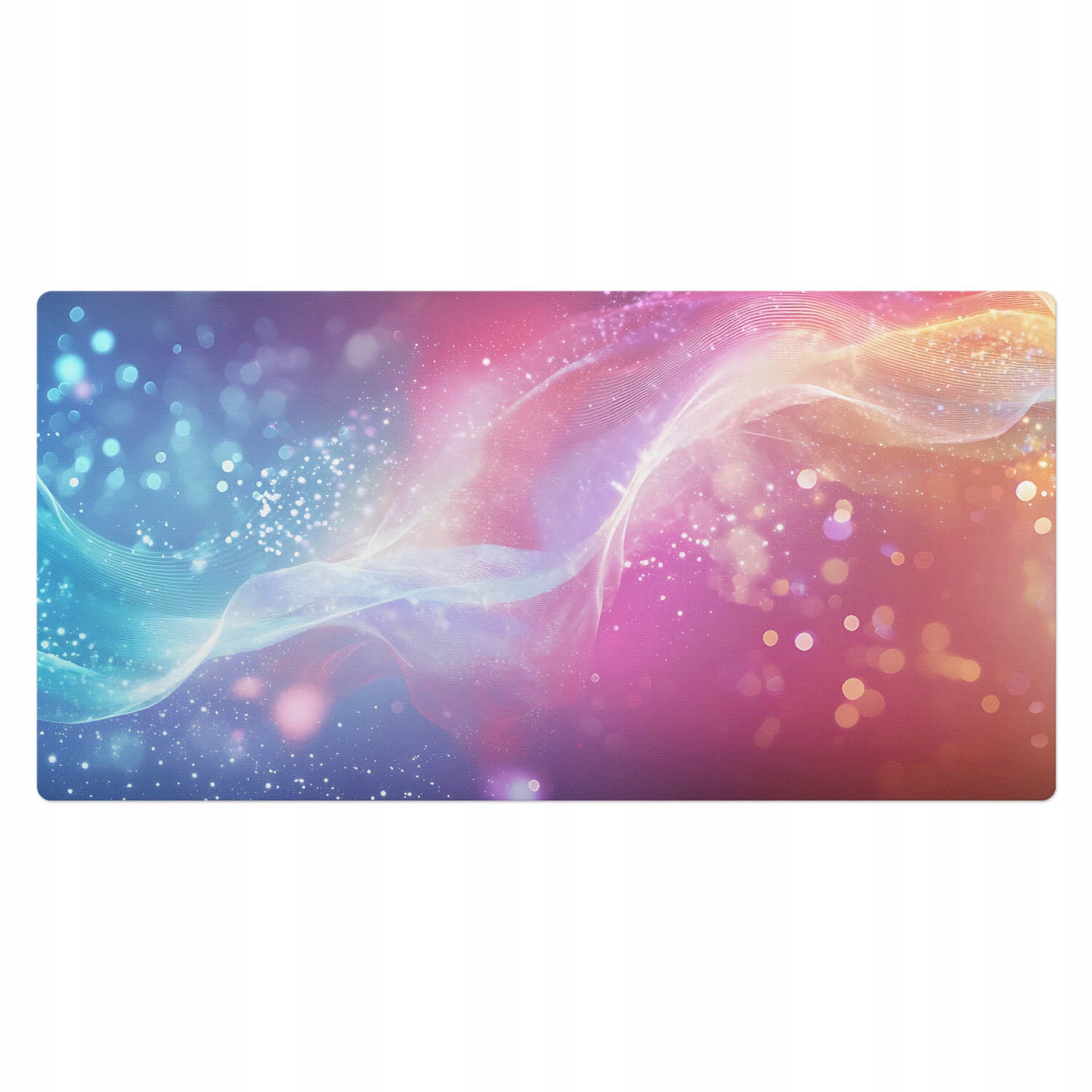 Vinylová podložka na psací stůl s grafikou Vícebarevné vlnící se světlo 100 x 50 cm