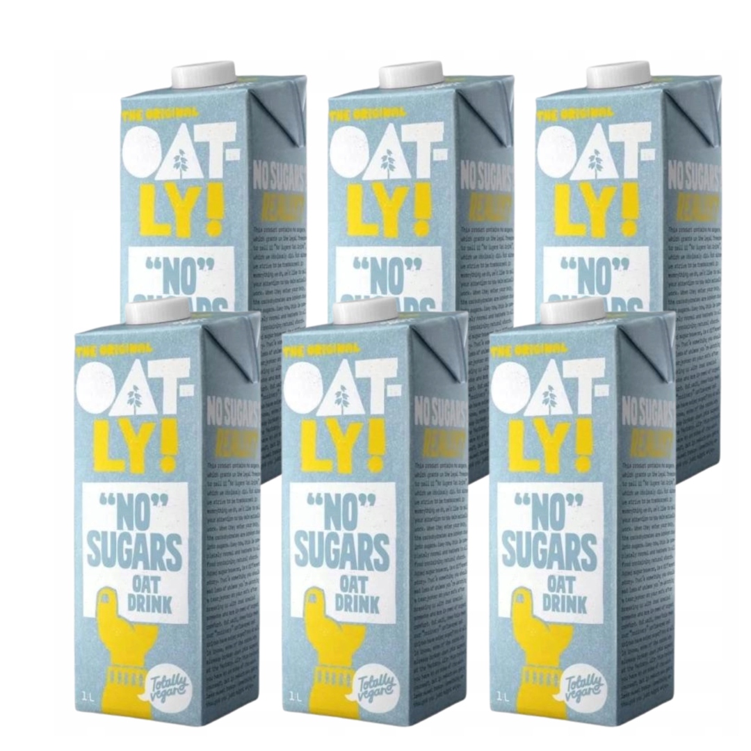 Oatly Napój Owsiany Bez Cukru Niesłodzone Mleko Roslinne 6x 1l