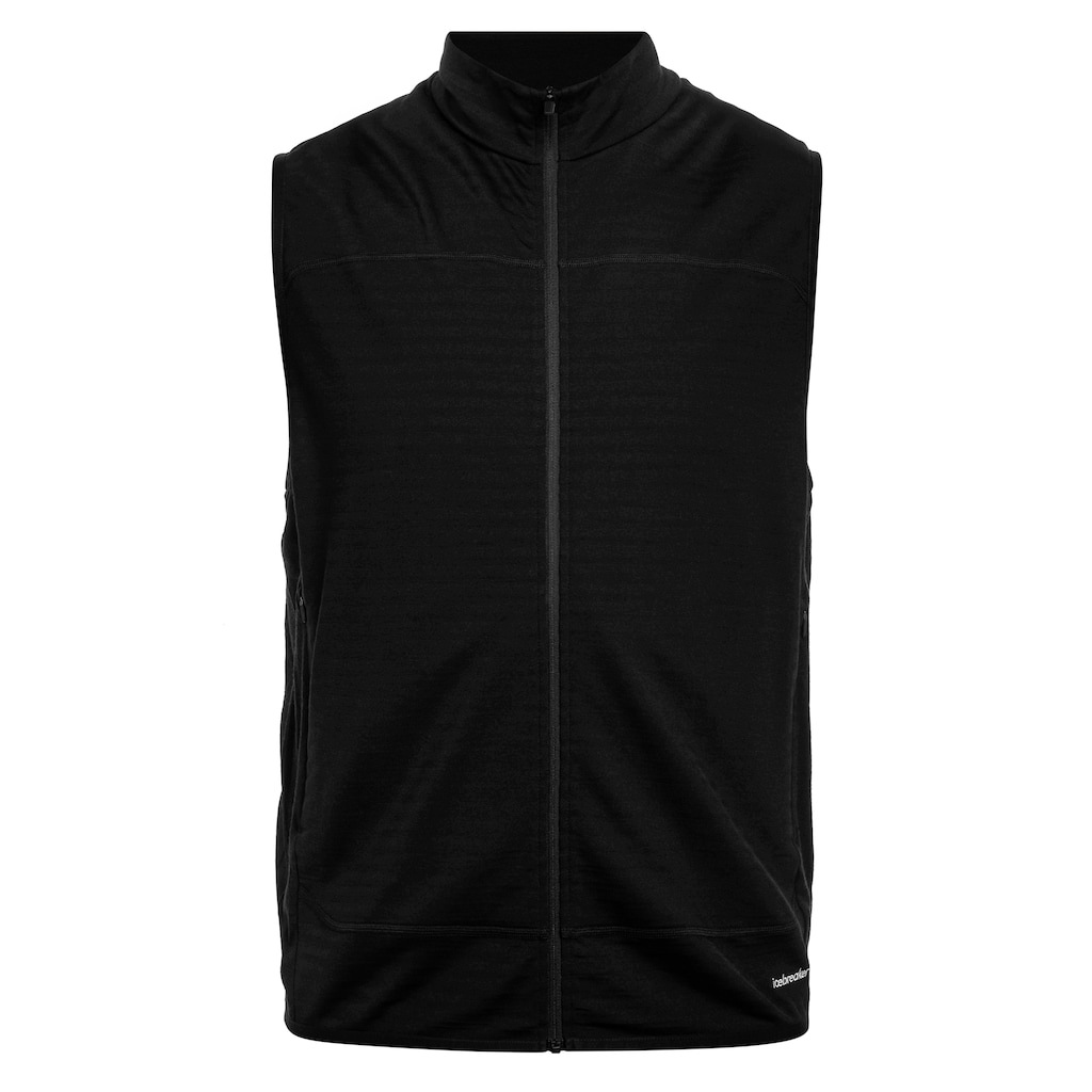 Bunda Bez Rukávů Icebreaker Merino 300 Descender Vest černá M