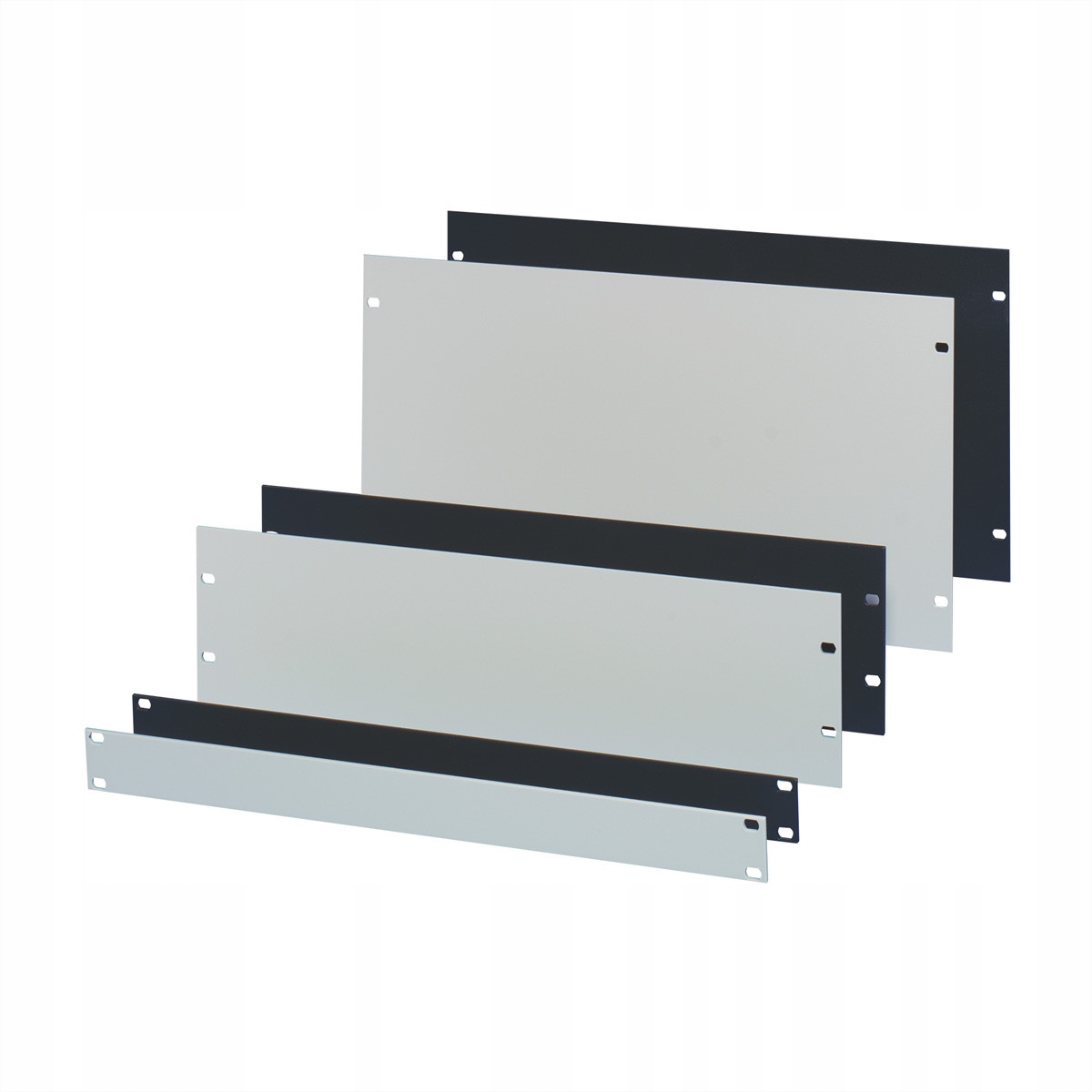 SCHROFF Okrągły panel RACK 19' 4U 3mm Al RAL 7021