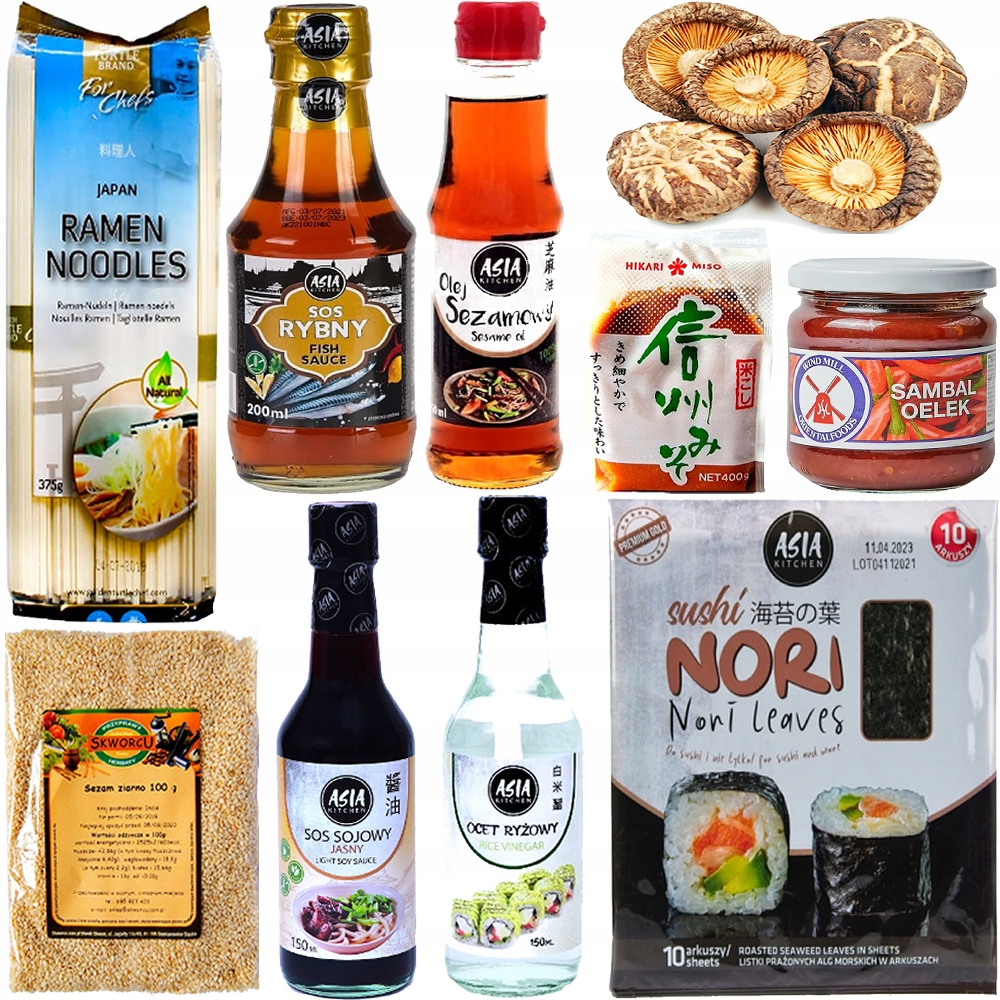 Levně Sada složek pro přípravu Miso Ramen Složky Ramenu 10 produktů