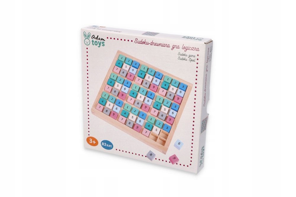 Sudoku gra logiczna Wiek gracza 3-4 lata 5-7 lat 8-11 lat 12-14 lat 15-18 lat 18+
