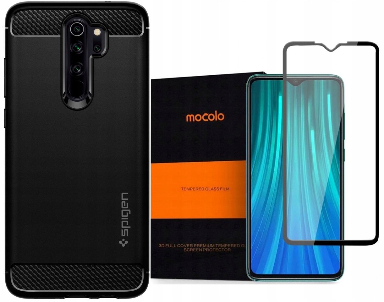 

Zestaw Etui Spigen do Redmi Note 8 Pro + szkło