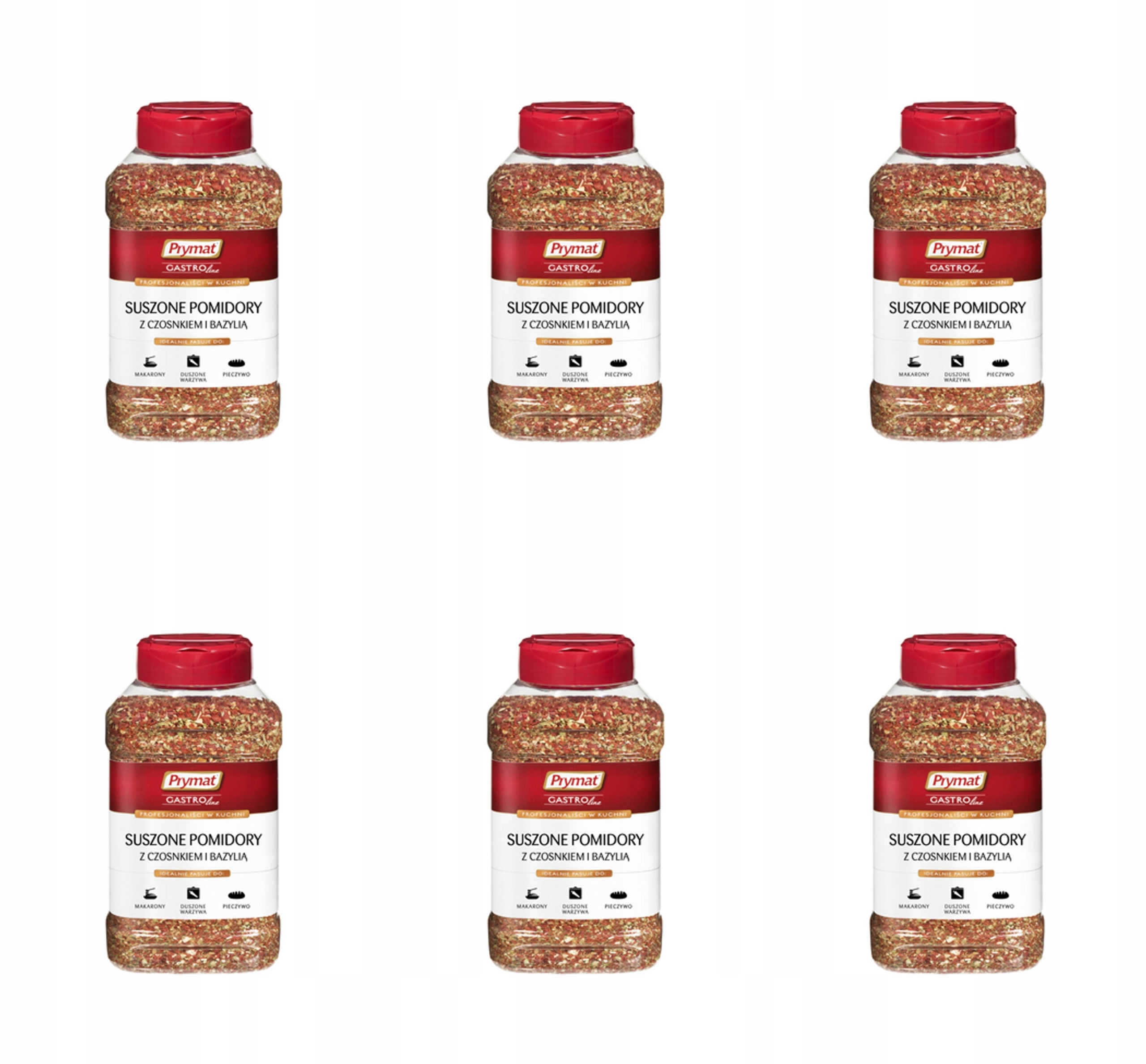 Sušené rajčata s česnekem a bazalkou 350 g Prymat GastroLine X6