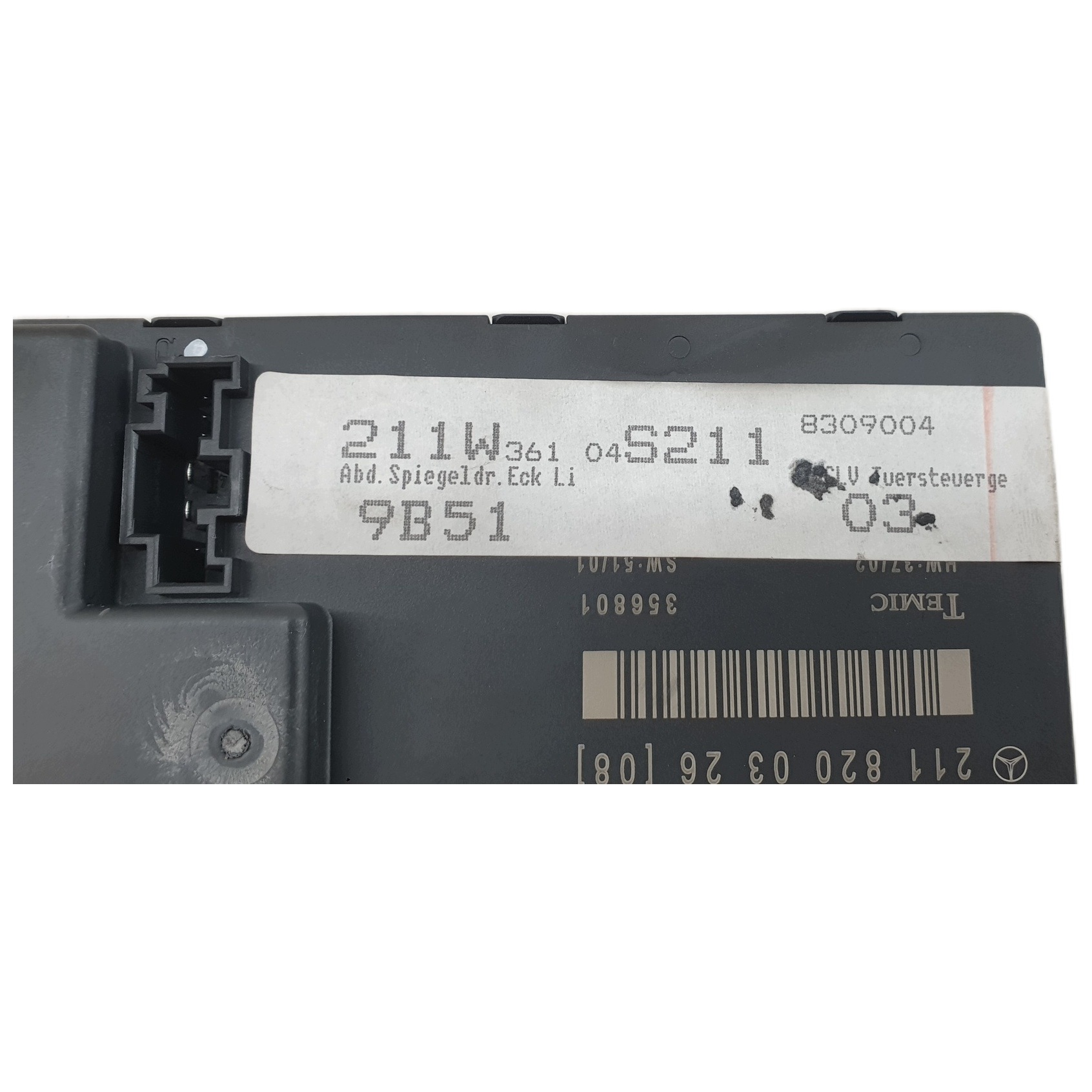 module of control door MERCEDES W211 left front original 2118200326