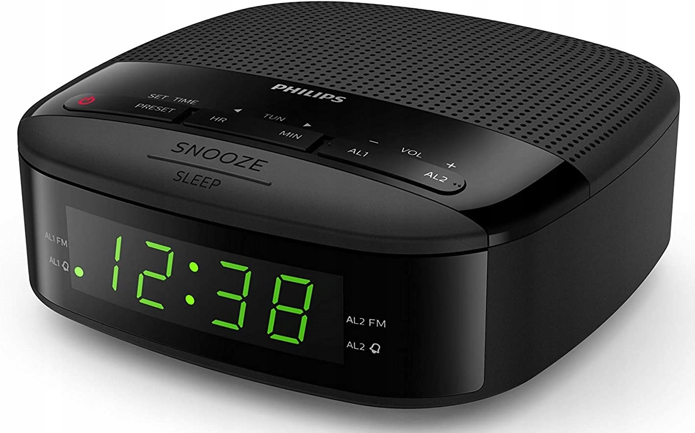 Radiobudzik PHILIPS TAR3205/12 Czarny Zasilanie sieciowe