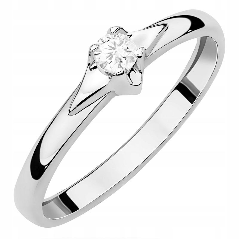 Zlatý Prstýnek pr. 585 14k Kulatý Briliant 0,30ct 14k