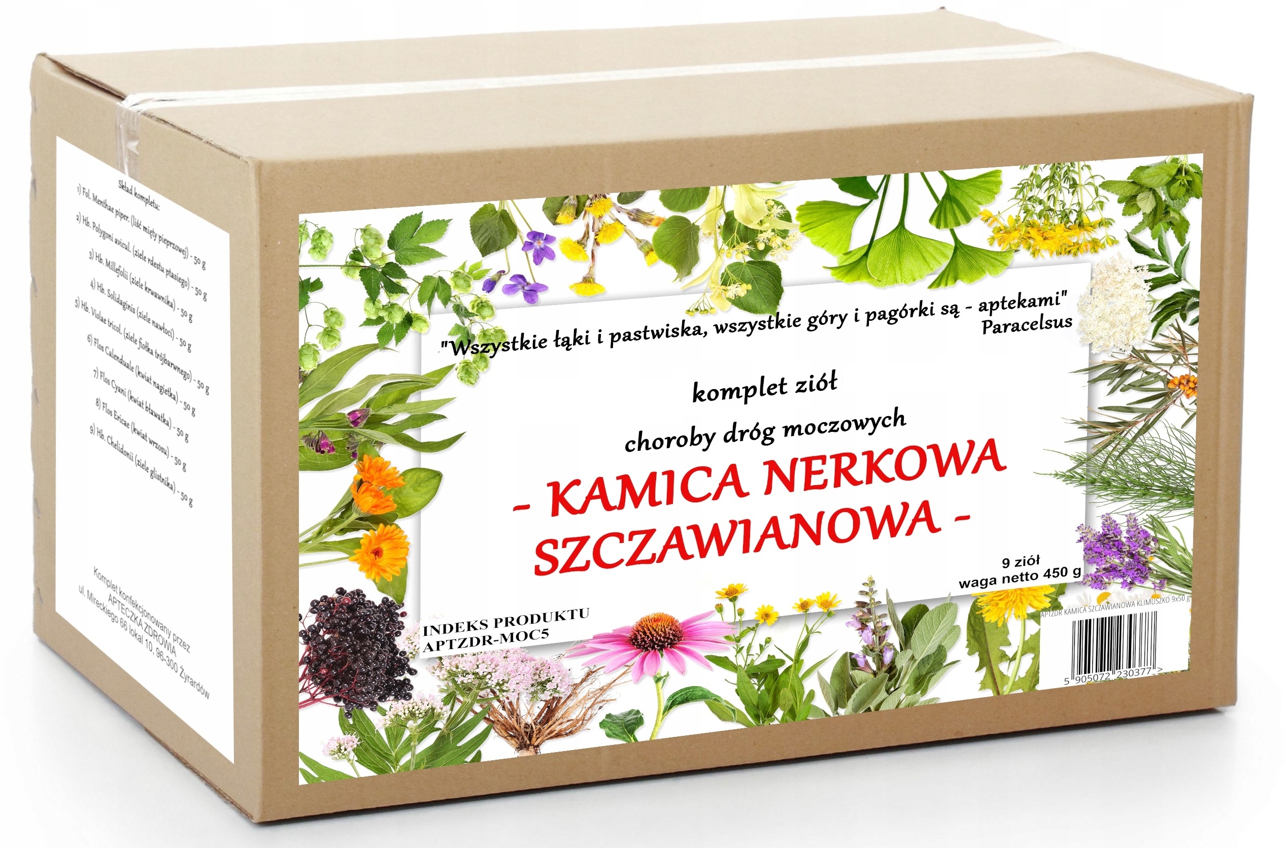 Kamica Nerkowa komplet ziół kamica Szczawianowa 450 g tradycyjna receptura