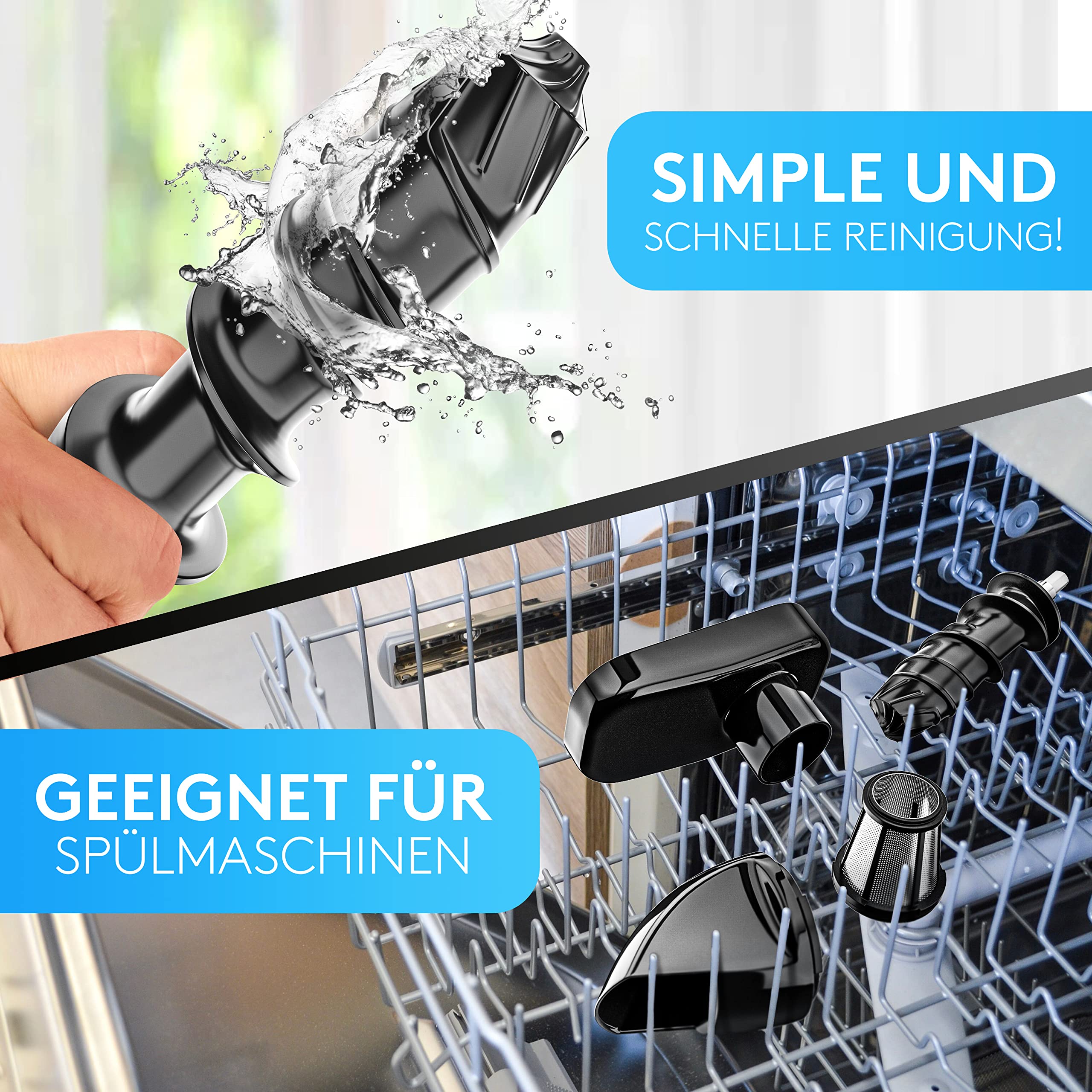 Vandenberg – Slow Juicer – sokowirówka do warzyw i owoców 150 W — miniatura 5