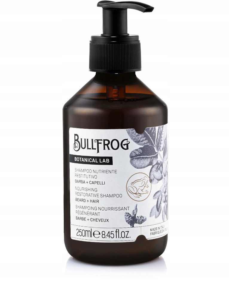 Bullfrog vyživující šampon na vlasy a vousy 250