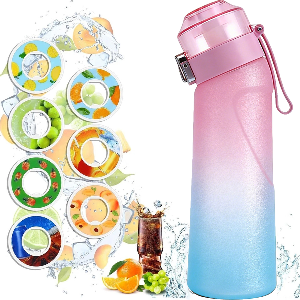 Smakowa Butelka na wodę 650ml z Pierścień zapachowy 7 Bez Cukru i Kalorii