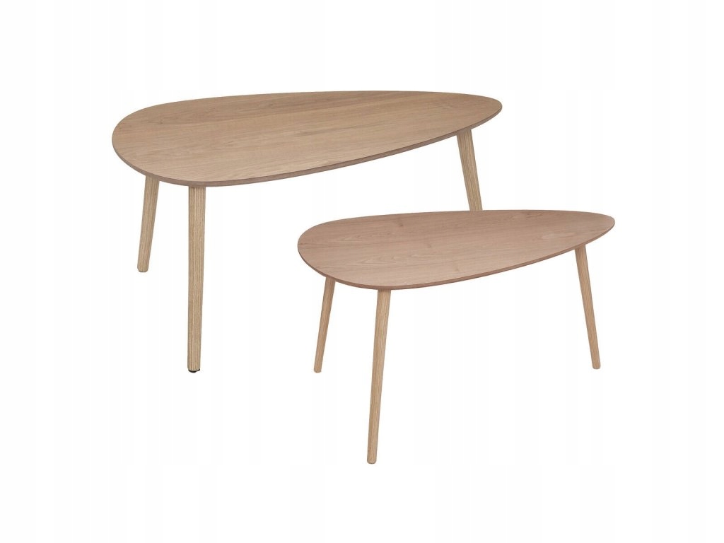 Sada konferenčných stolíkov Mileo, slzy, 2 kusy