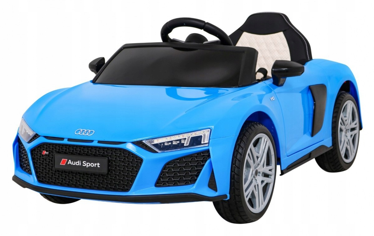 Audi R8 Lift Samochodzik na akumulator Niebieski Pilot Koła Eva MP3