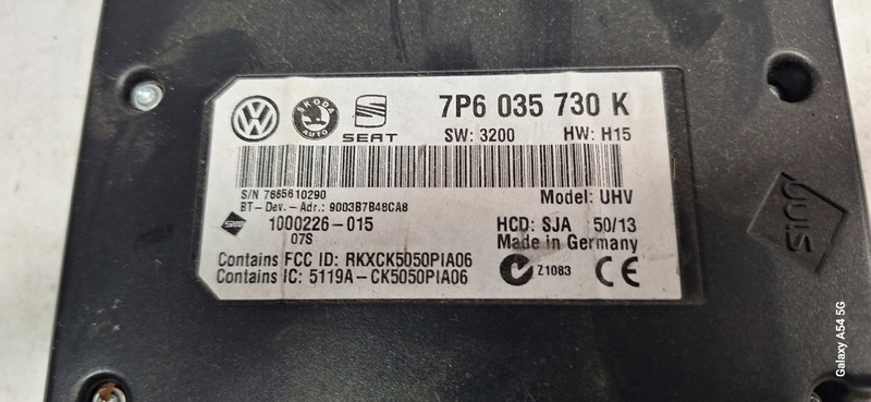 Module BLUETOOTH SKODA RAPID 7P6035730K