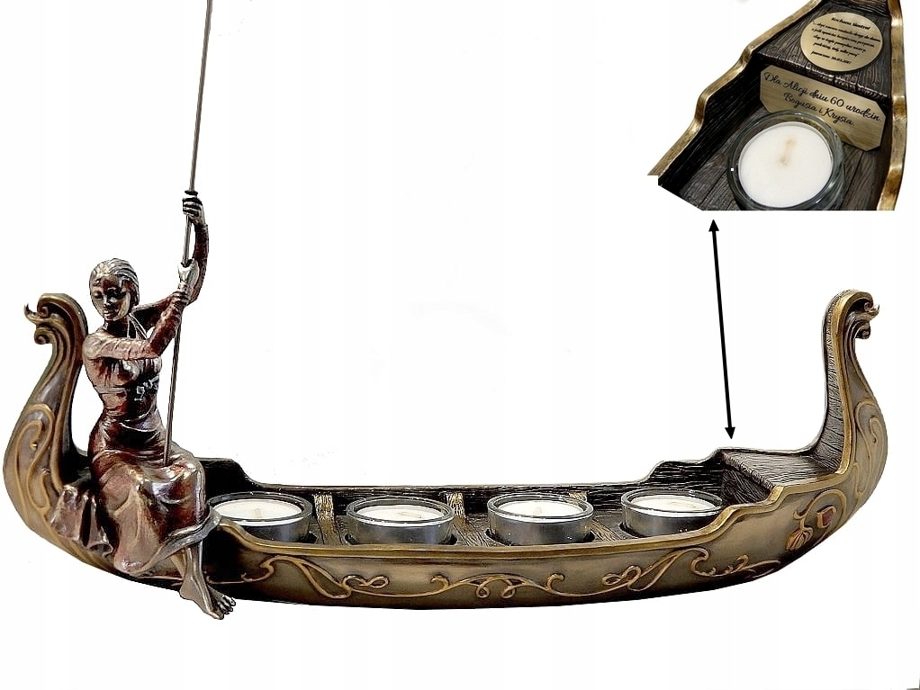Ozdobný Svietnik Gondola Veronese Elegantný Darček Pre Domácnosť A Obývačku