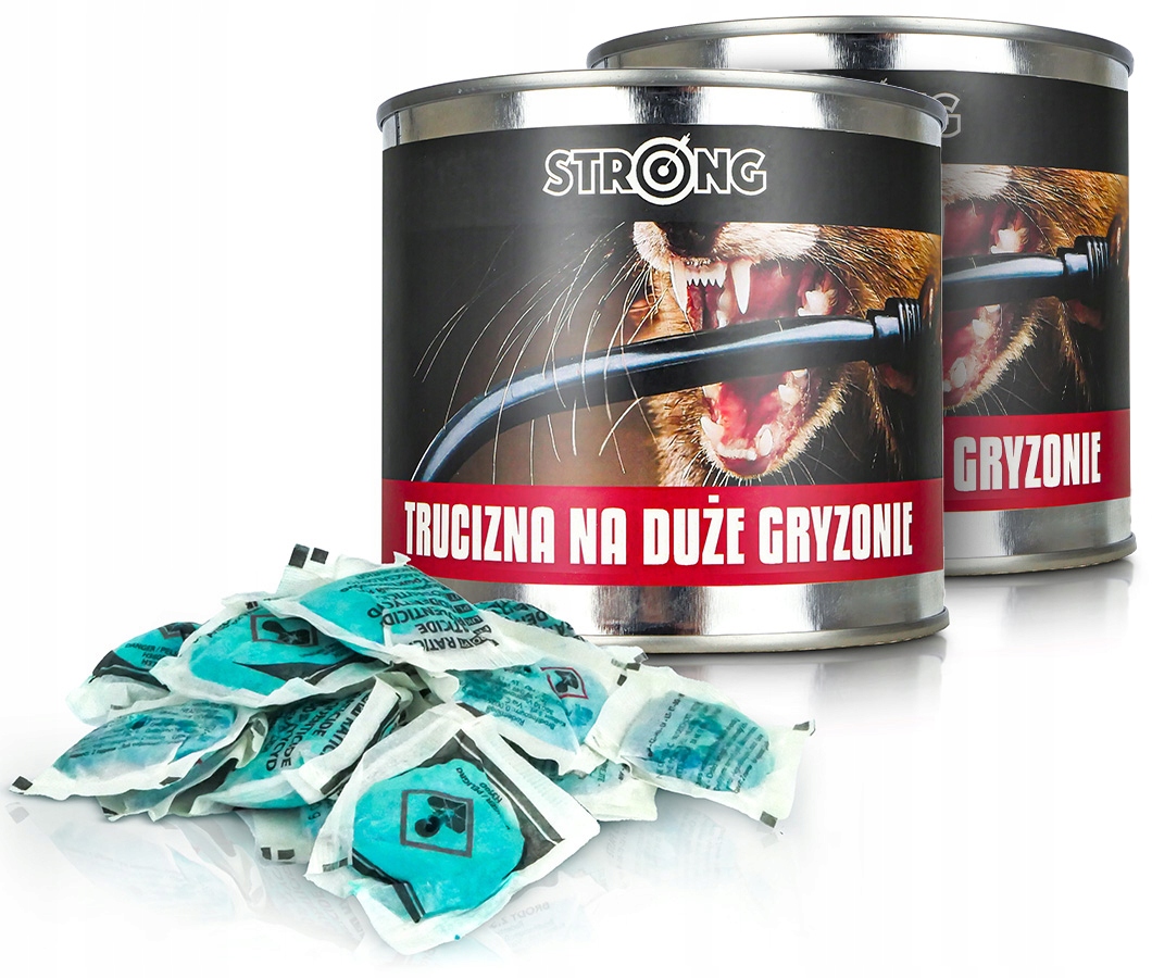 2X Najsilniejsza Trutka Na Duże Gryzonie Pasta W Saszetkach Strong Trucizna