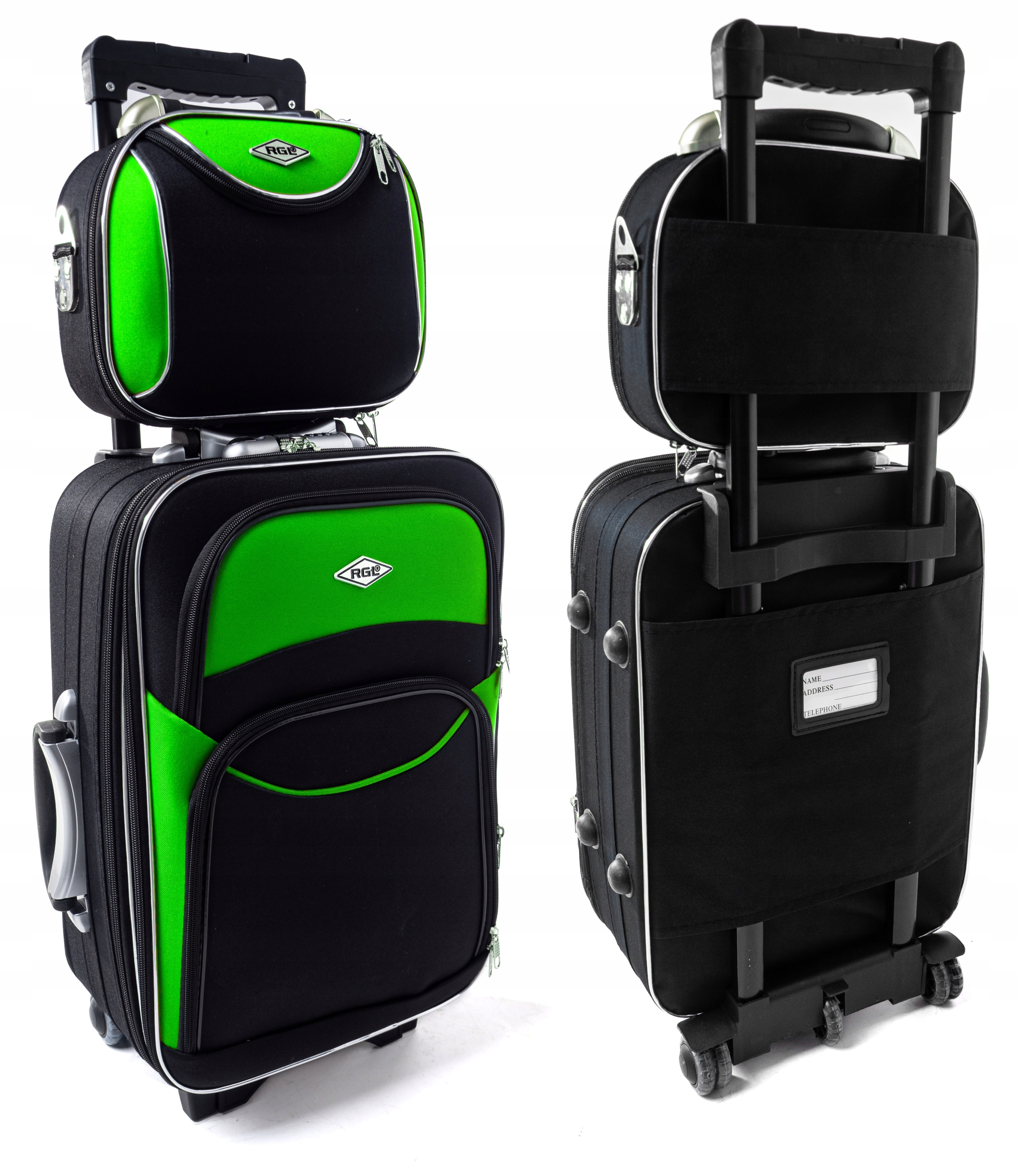 RGL 2w1 ZESTAW MAŁA WALIZKA PODRÓŻNA KUFEREK GRATIS BAGAŻ PODRĘCZNY Wielkość kabinowa