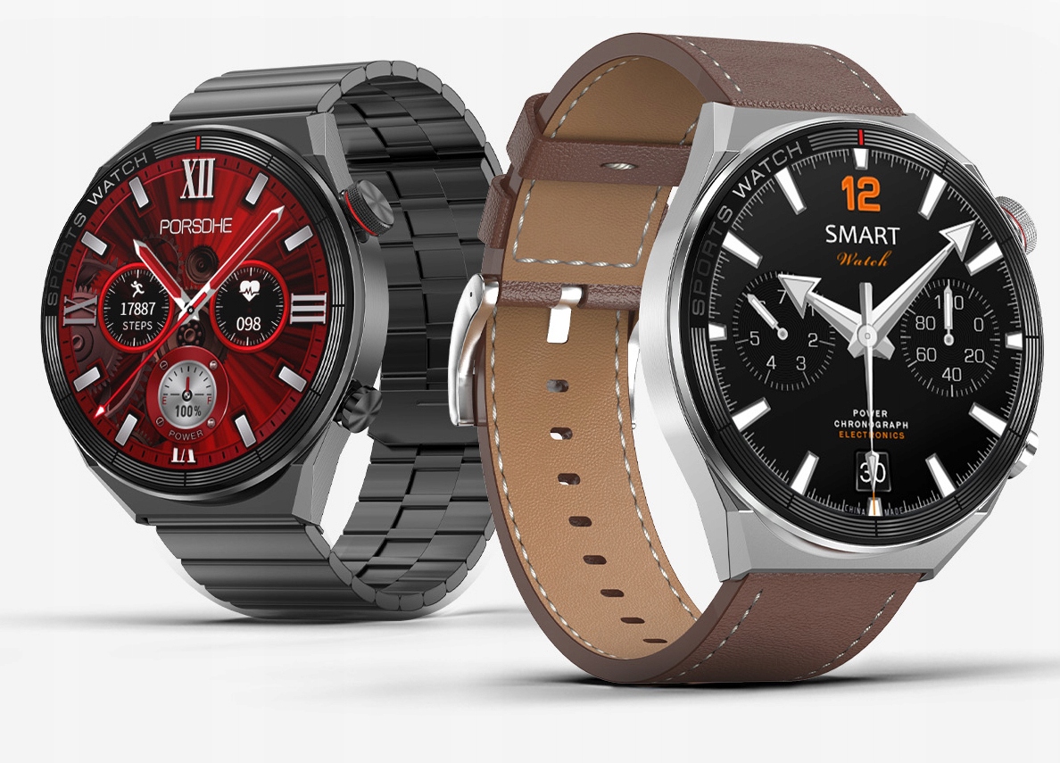 SMARTWATCH ZEGAREK MĘSKI ROZMOWY POLSKIE MENU SMS ZDROWIE NFC 2 PASKI E99 Model inny