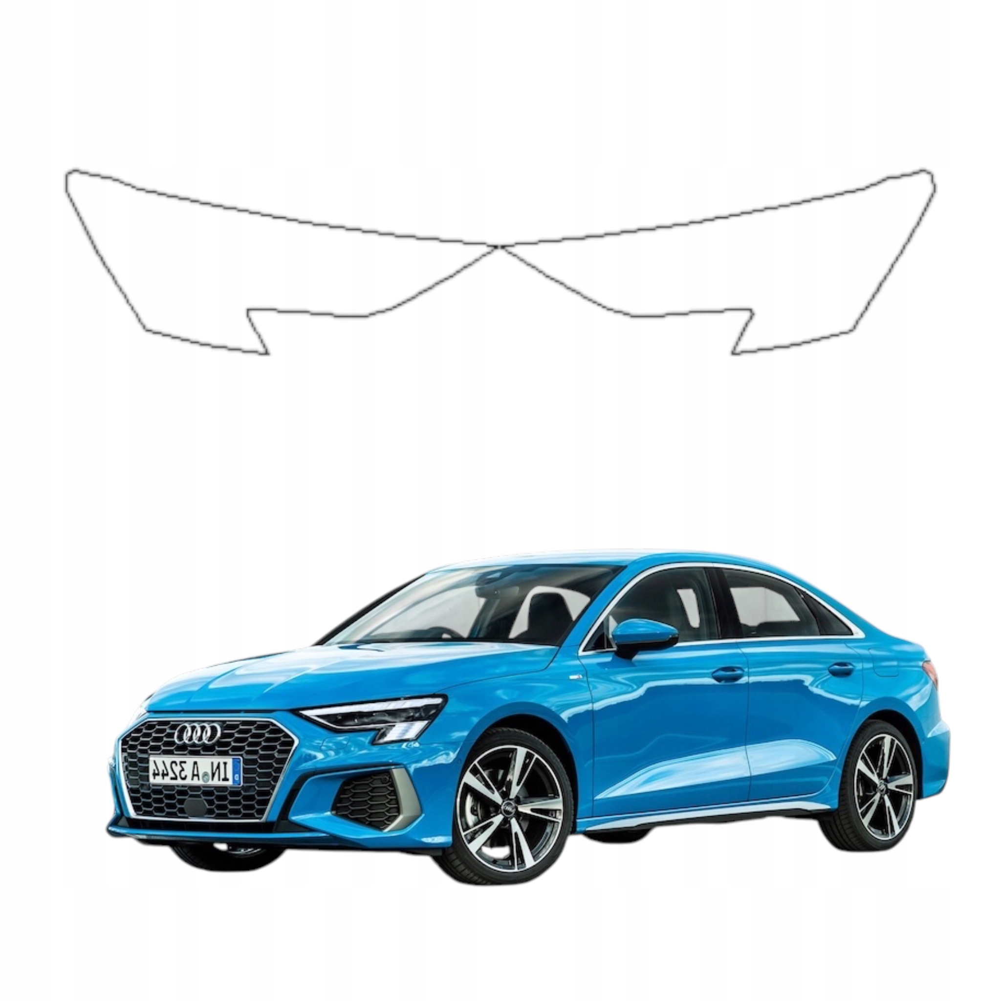 Fólie Ppf bezbarvá pro světlomety Audi A3/S3/RS3 8Y