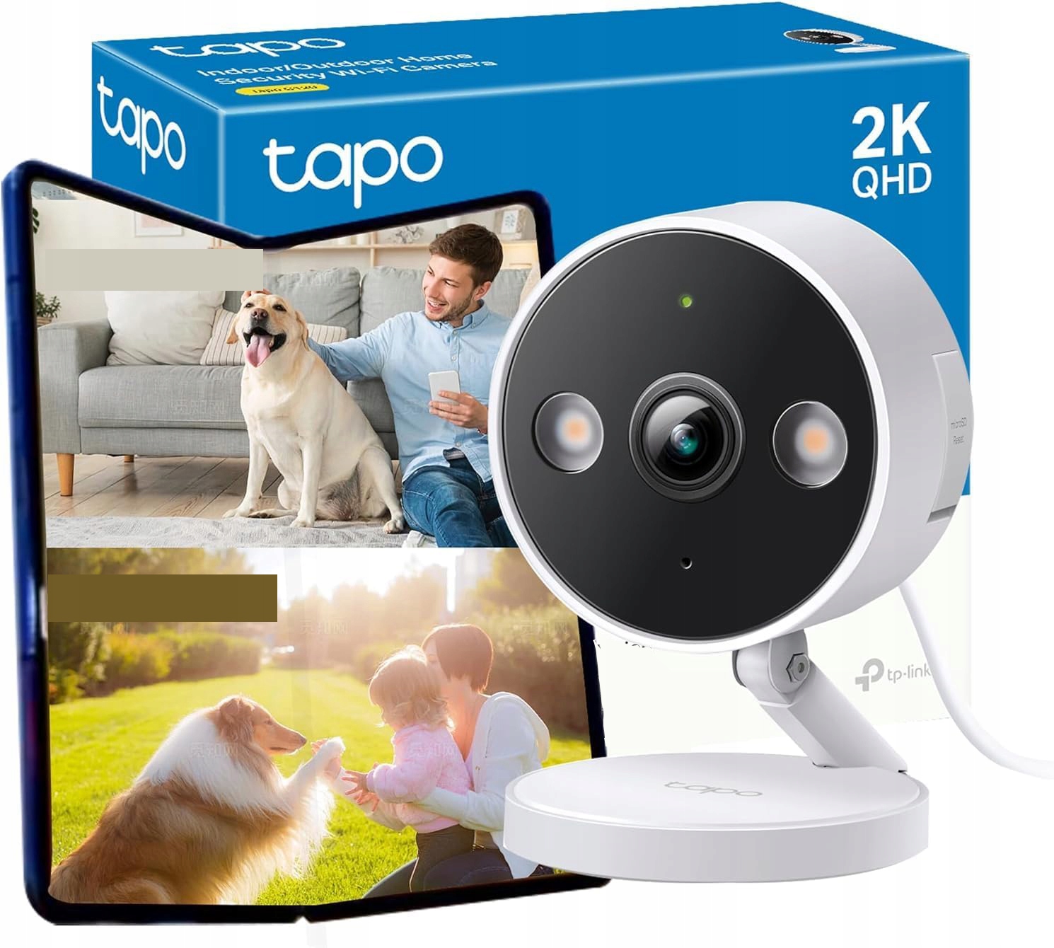 Vonkajšia Ip Kamera Pre Monitorovanie Tp-link Tapo C120 Wifi IP66 2K Qhd