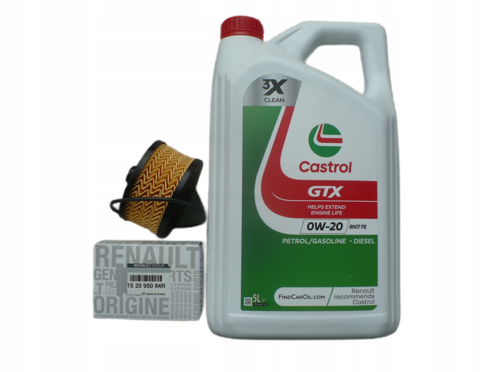 Olejový set 0W20 f. olej Dacia Sandero III Logan III Jogger 1,0 Tce