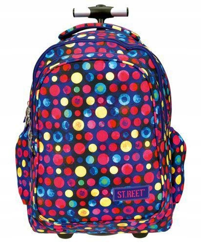 St.right Plecak Szkolny Młodzieżowy Dla Dziewczynki Dots