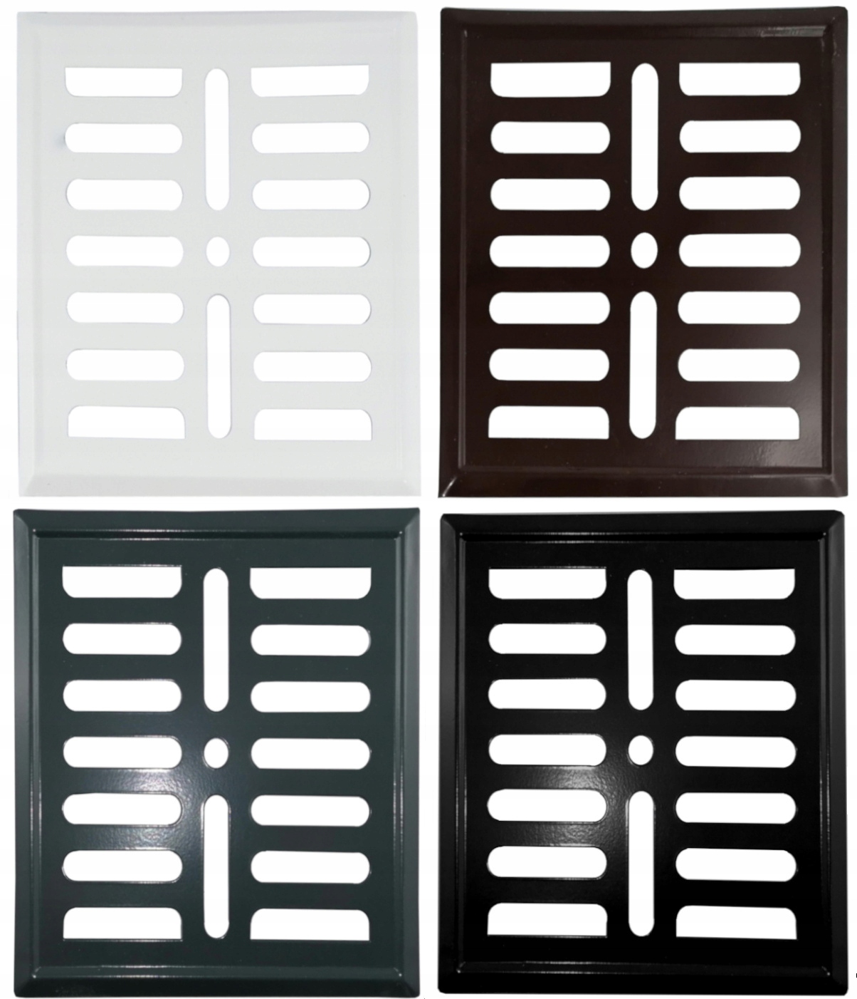 KRATKA WENTYLACYJNA 14 X 21 RAMKA MALOWANA BRĄZ Marka AA Met