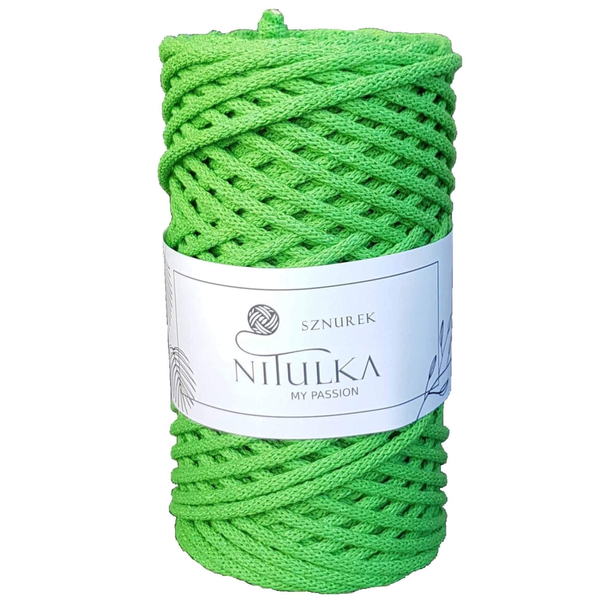 Sznurek bawełniany pleciony 3mm 300m Limonka