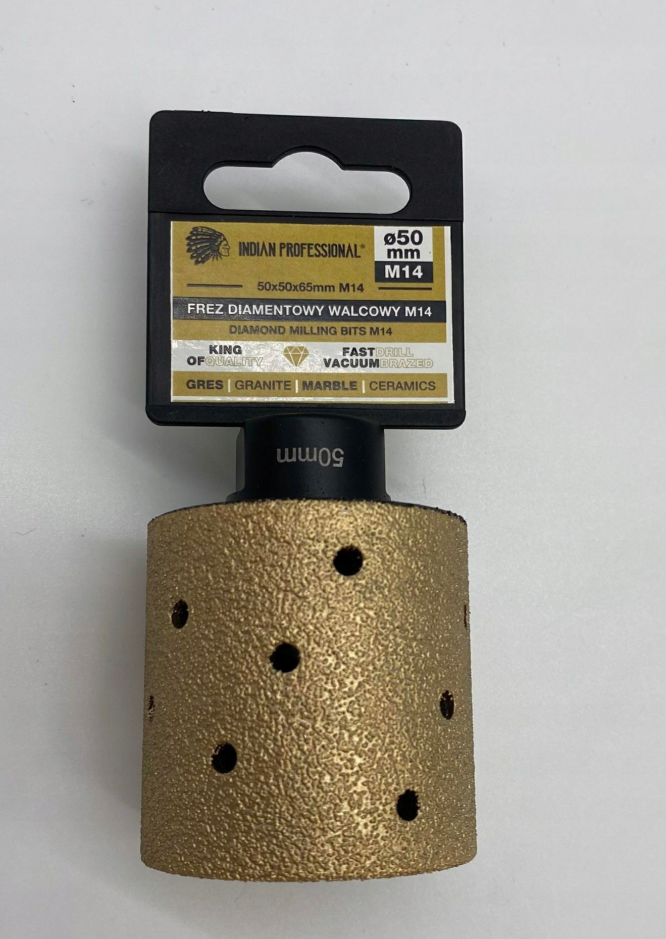 Diamantový Válcový Fréz M14 50 mm Indian Professional