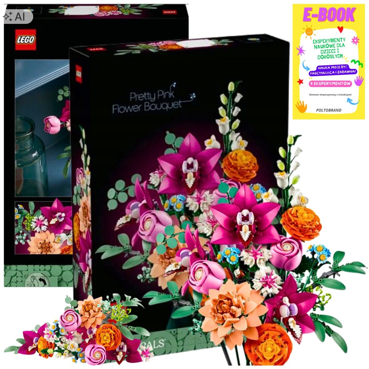 Lego Klocki Zestaw Botanical Collection Piękny Bukiet Różowych Ebook
