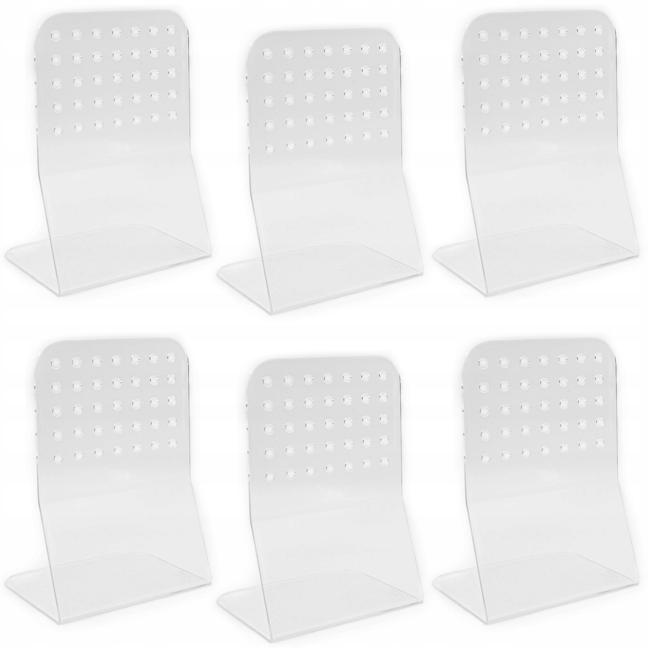 

6x Podpórki do książek Stojak Plexi Przezroczyste