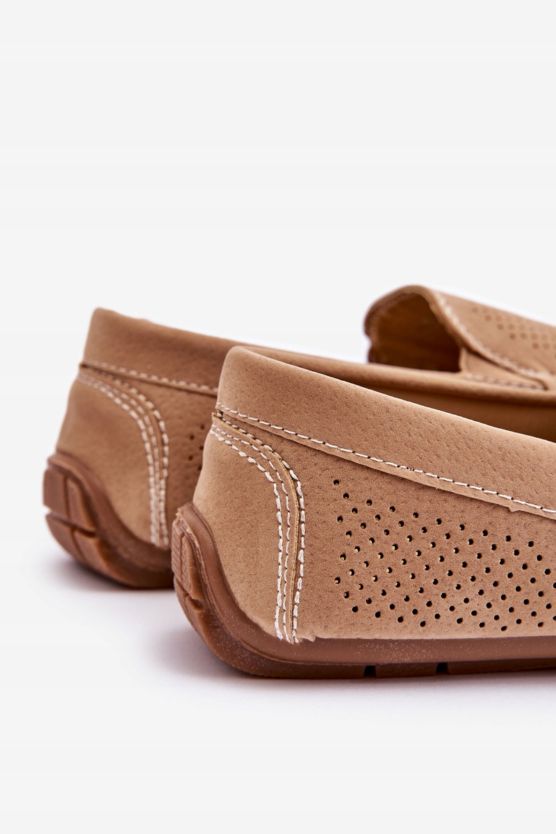MOKASYNY MĘSKIE ZAMSZOWE PERFOROWANE BEŻOWE 43 Kod producenta 22MN26-4873 beige